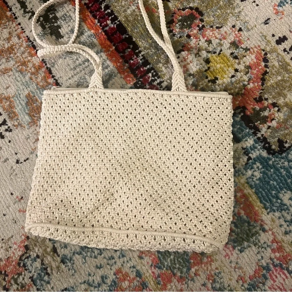 Macrame shoulder bag womens new without tags